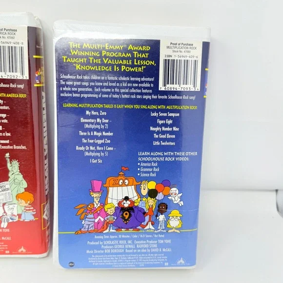 Schoolhouse‎ Rock 25th Anniversary Collection VHS Grammar America Multiplication - Picture 5 of 8